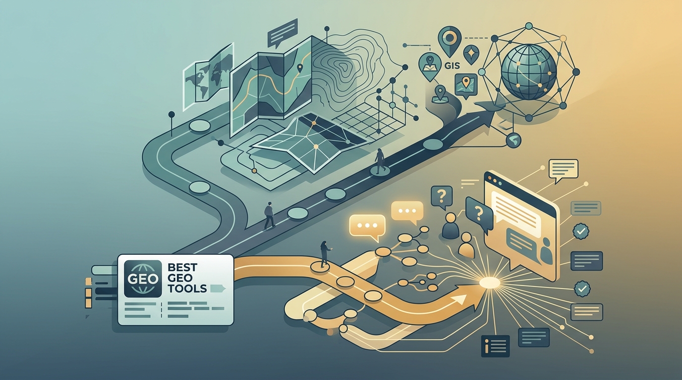 Conceptual image of ambiguous queries misdirecting AI when picking the best AI SEO tools
