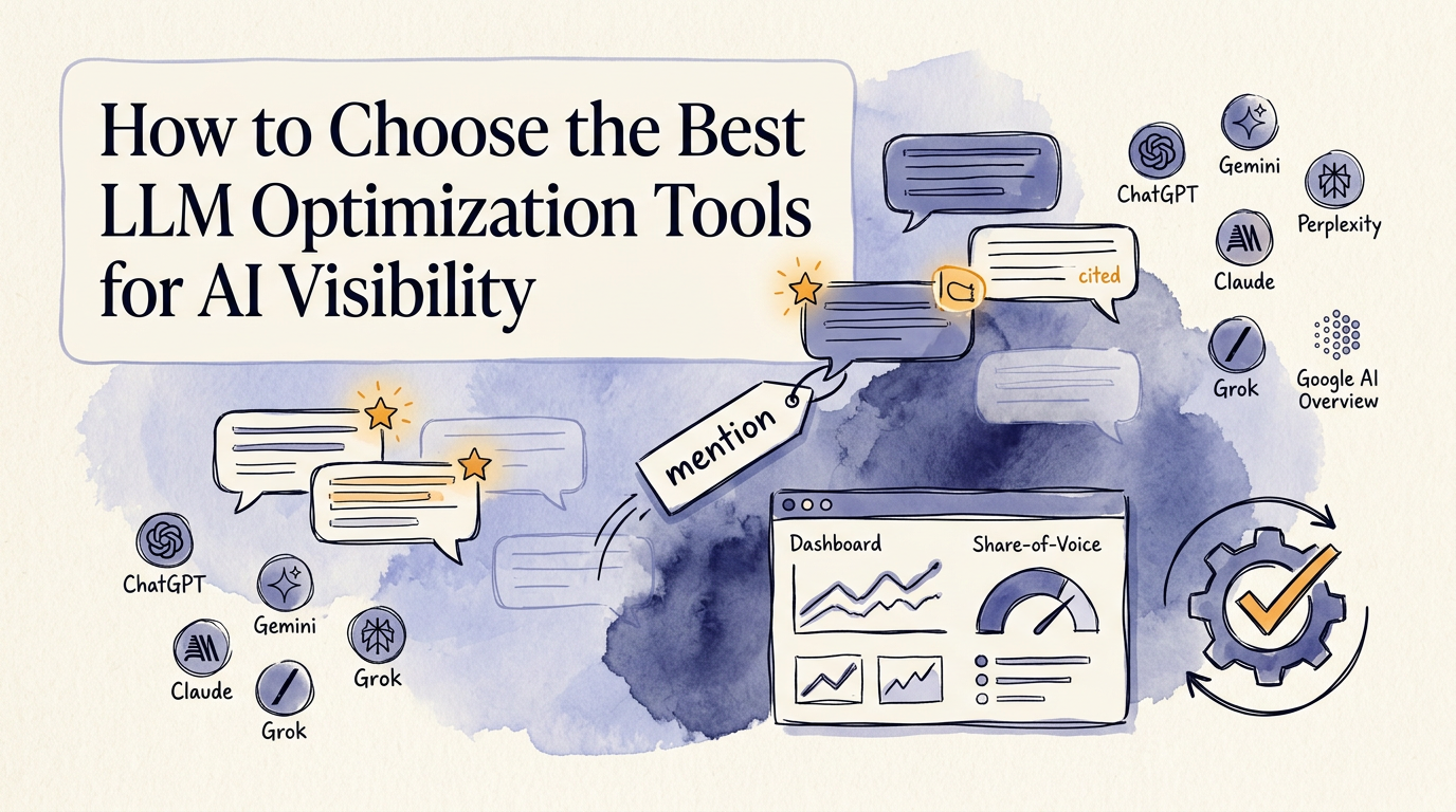 Best LLM Optimization Tools for AI Visibility