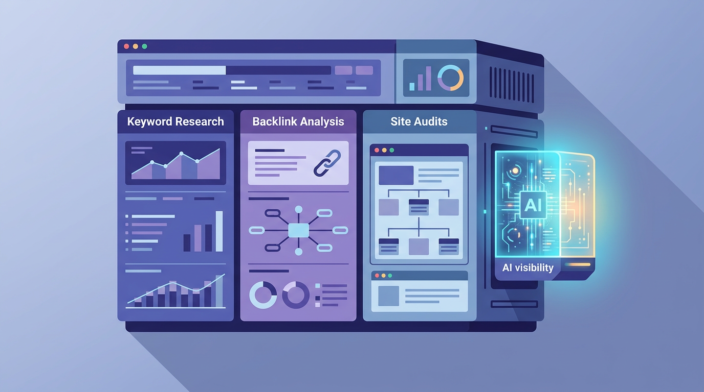 Legacy SEO suites adding AI visibility as a bolt-on module among LLM optimization tools