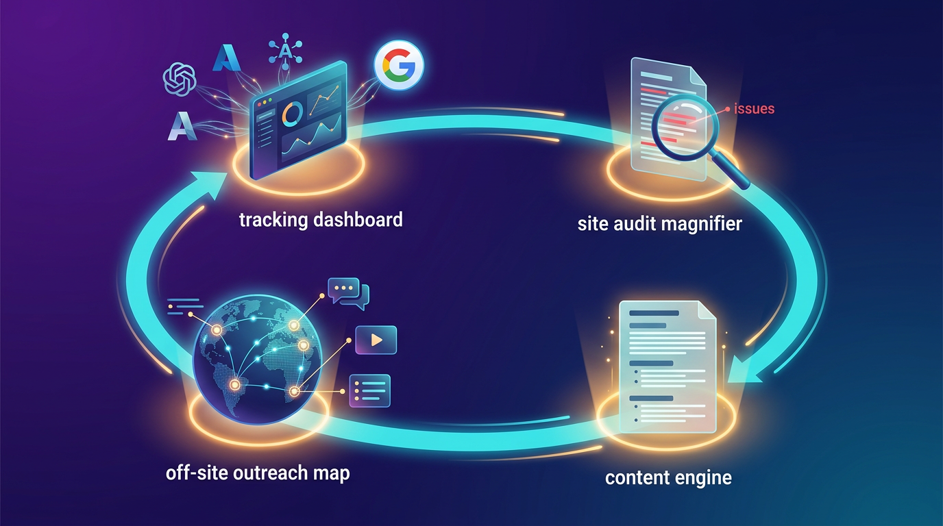 Closed-loop workflow tracking and fixing AI citations with the best LLM optimization tools for AI visibility