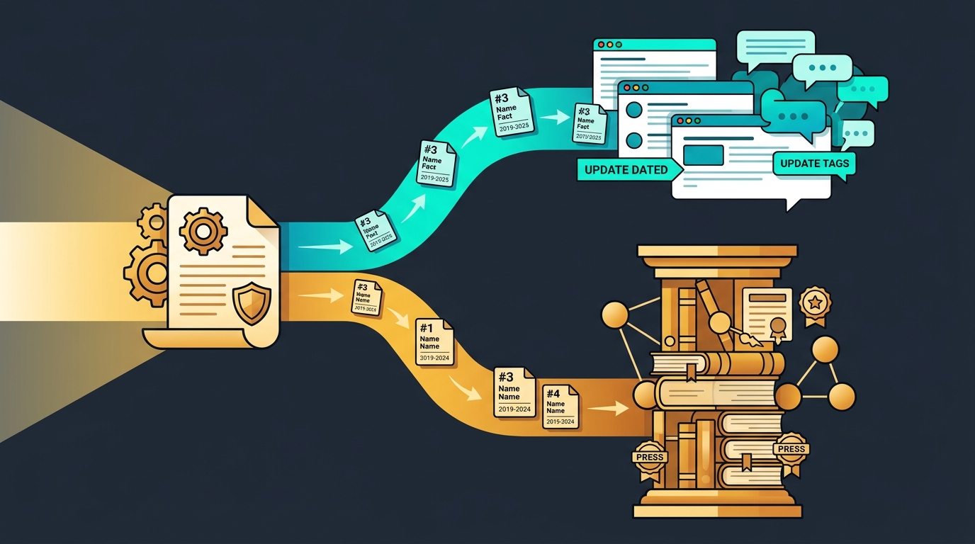 Two-track brand strategy for earning Perplexity vs ChatGPT AI search and LLM citations