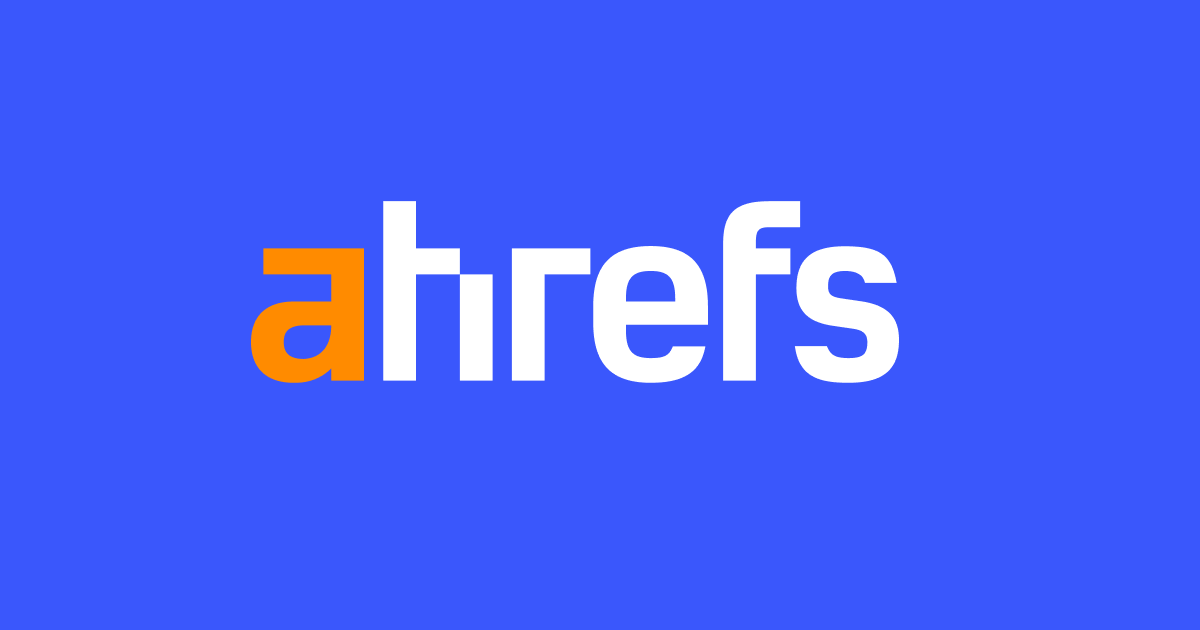 Ahrefs homepage